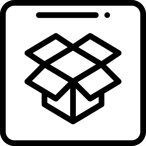 ドロップボックス Detailed Rounded Lineal icon