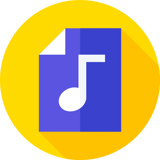 음악 Flat Circular Flat icon