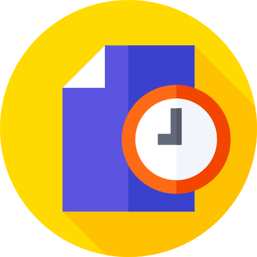 File Flat Circular Flat icon