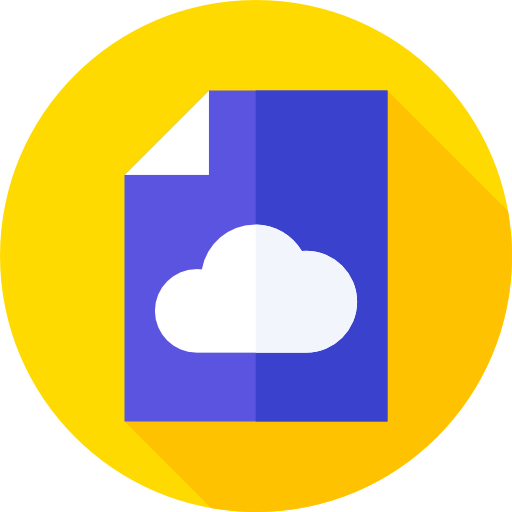 Cloud Flat Circular Flat icon