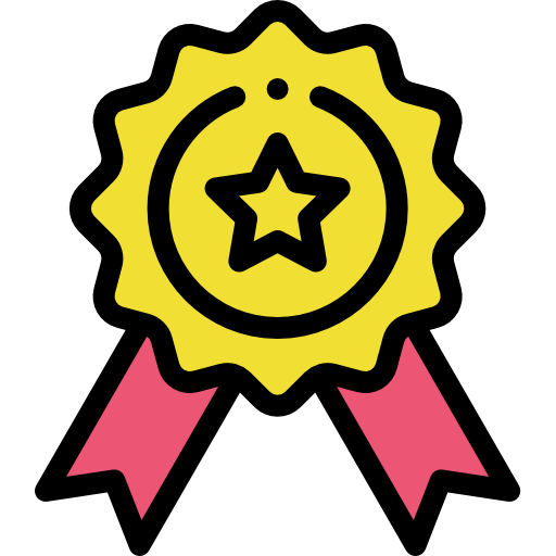 Award Detailed Rounded Lineal color icon