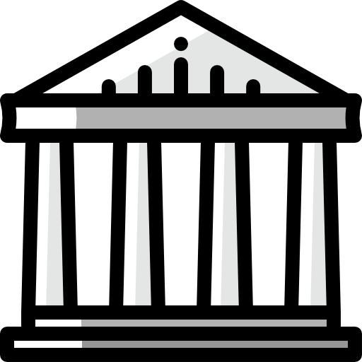 parthenon Detailed Rounded Color Omission icon