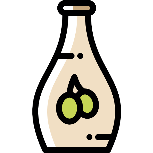 Olive oil Detailed Rounded Color Omission icon