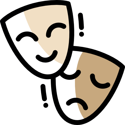Theatre Detailed Rounded Color Omission icon