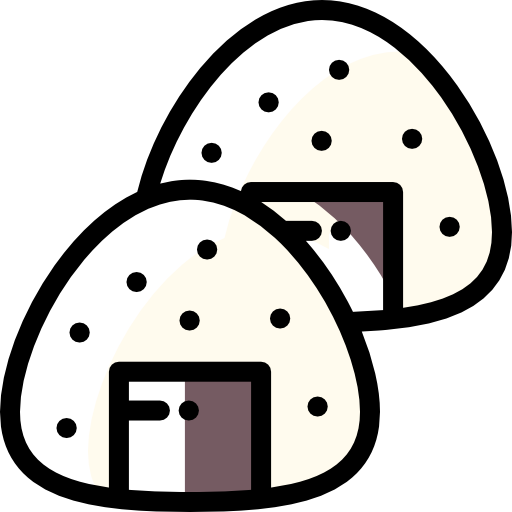 Onigiri Detailed Rounded Color Omission icon