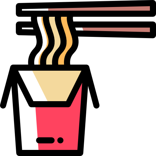 麺 Detailed Rounded Color Omission icon