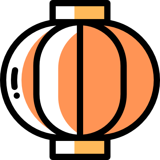Lantern Detailed Rounded Color Omission icon