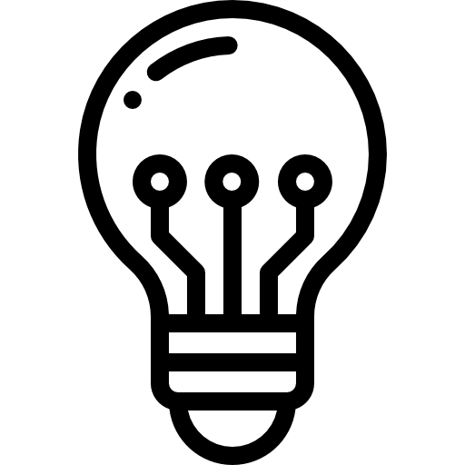 lampadina Detailed Rounded Lineal icona