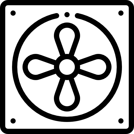 wentylator Detailed Rounded Lineal ikona