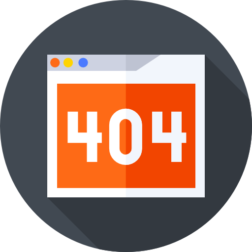 fehler 404 Flat Circular Flat icon