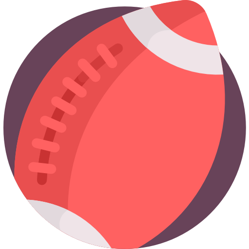 Американский футбол Detailed Flat Circular Flat иконка