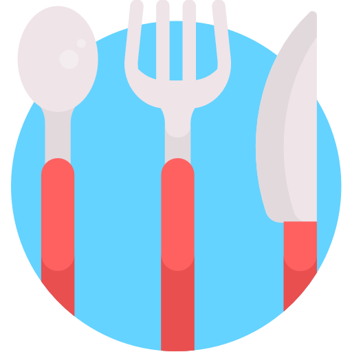 Cutlery Detailed Flat Circular Flat icon