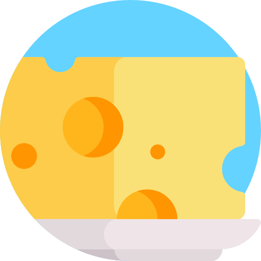 치즈 Detailed Flat Circular Flat icon
