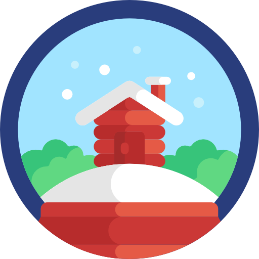Snow globe Detailed Flat Circular Flat icon
