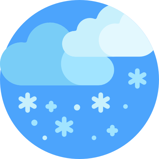 Śnieg Detailed Flat Circular Flat ikona