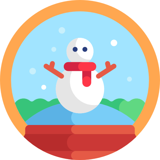 sneeuwbol Detailed Flat Circular Flat icoon