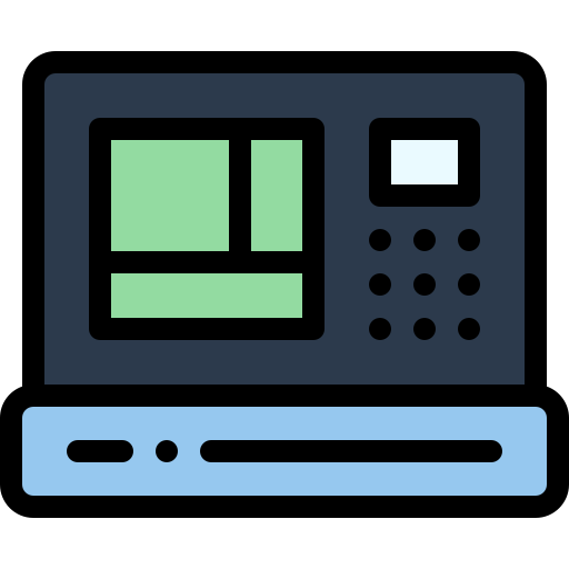 geldautomaat Detailed Rounded Lineal color icoon