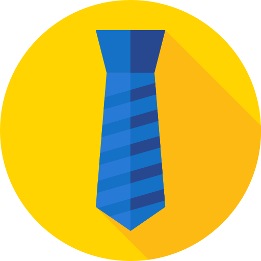 Tie Flat Circular Flat icon