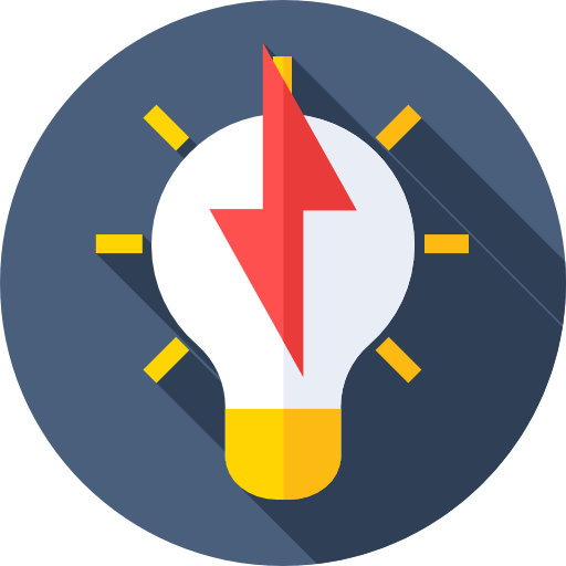 Bulb Flat Circular Flat icon
