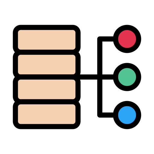 データベース Generic color lineal-color icon