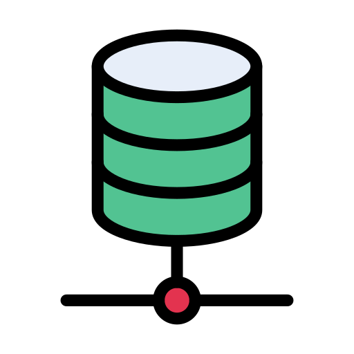 Database Generic color lineal-color icon