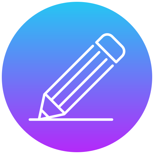 鉛筆 Generic gradient fill icon