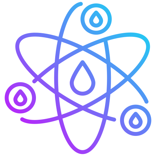 atomes Generic gradient outline Icône