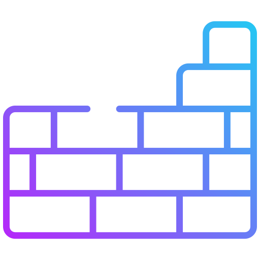 mur de briques Generic gradient outline Icône