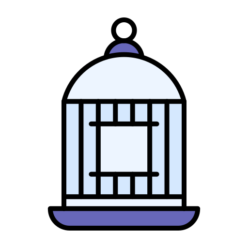 Birdcage Generic color lineal-color icon