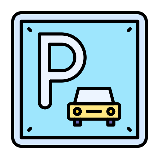 parkeren Generic color lineal-color icoon
