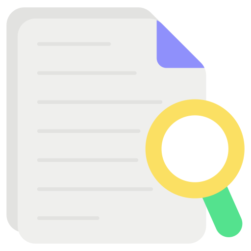 Paper search Generic color fill icon