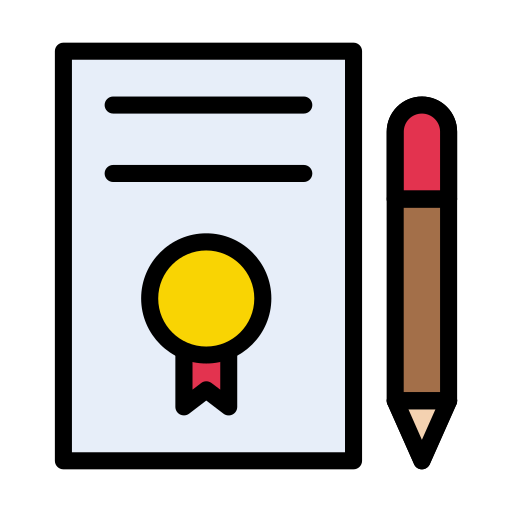 자격증 Generic color lineal-color icon