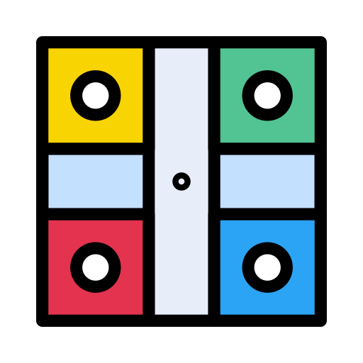 kostka do gry Generic color lineal-color ikona
