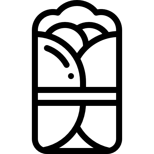 Буррито Detailed Rounded Lineal иконка