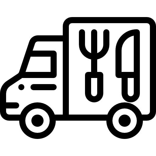 Грузовик доставки Detailed Rounded Lineal иконка