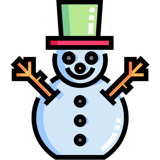 雪だるま Detailed Straight Lineal color icon