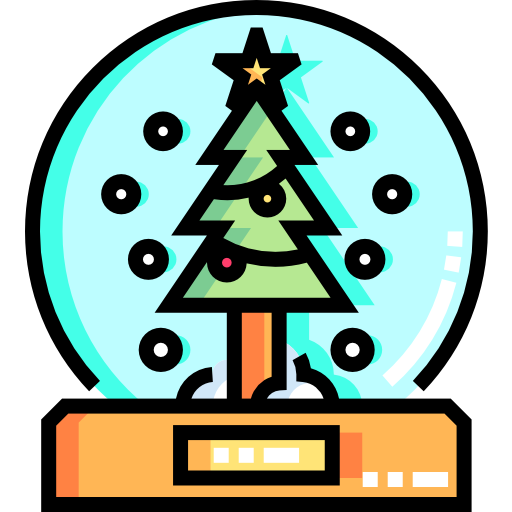 Snow globe Detailed Straight Lineal color icon