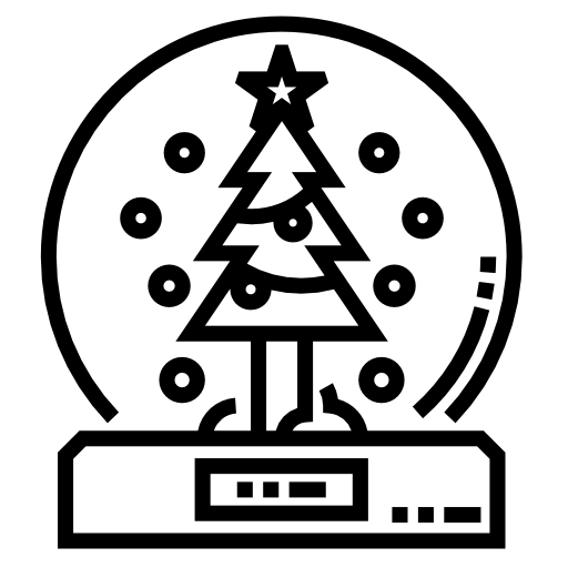 Снежный шар Detailed Straight Lineal иконка