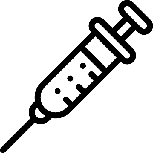 注射器 Detailed Rounded Lineal icon