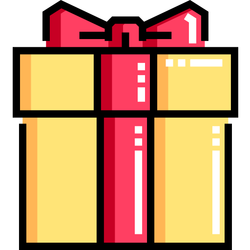 Gift Detailed Straight Lineal color icon