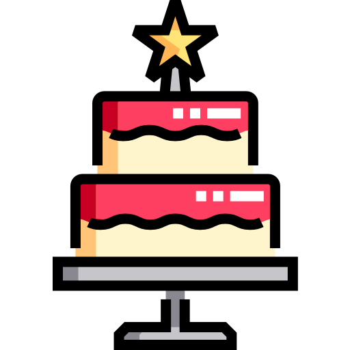 Cake Detailed Straight Lineal color icon