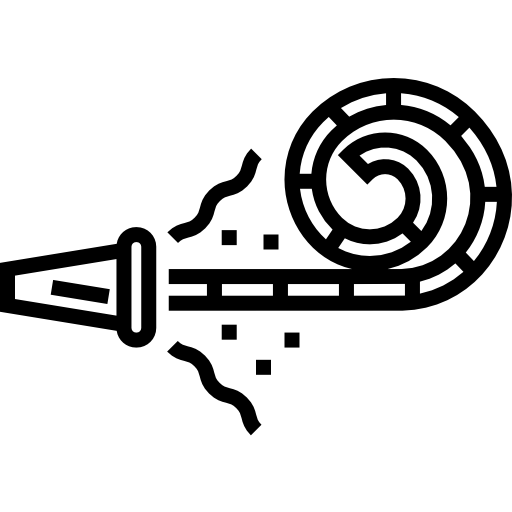 パーティーブロワー Detailed Straight Lineal icon