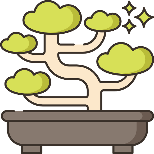 bonsai Flaticons.com Flat icona