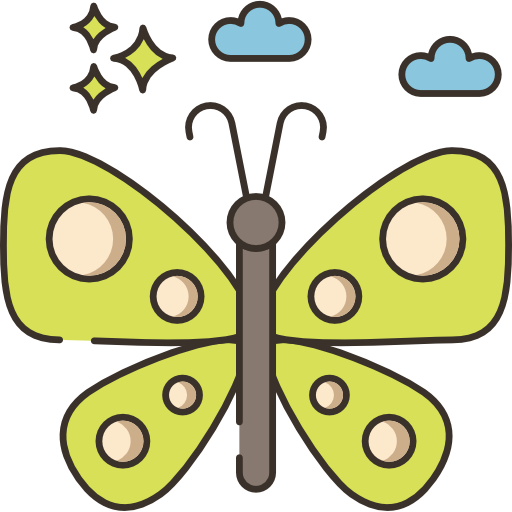 borboleta Flaticons.com Flat Ícone