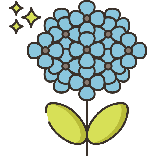 hortensia Flaticons.com Flat icono