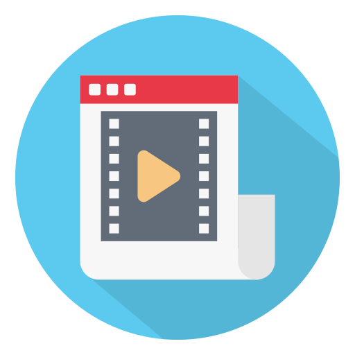 video Generic color fill icono