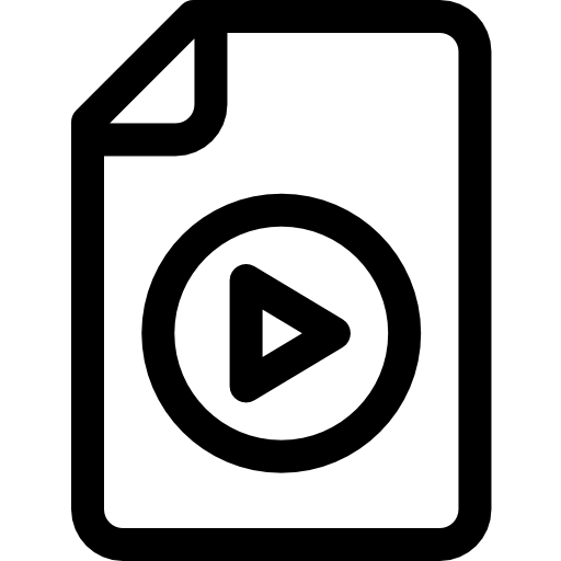 ビデオファイル Basic Rounded Lineal icon