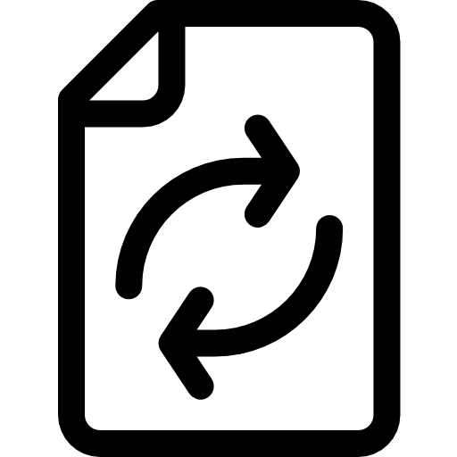 書類 Basic Rounded Lineal icon