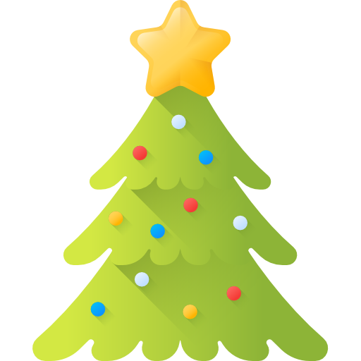 クリスマスツリー 3D Color icon