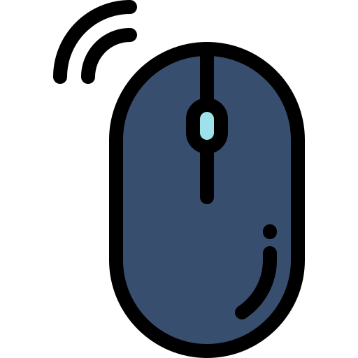 Mouse Detailed Rounded Lineal color icon